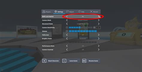 Shift Lock In Roblox