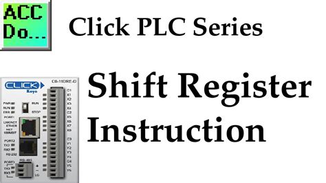 Shift Register Click Plc
