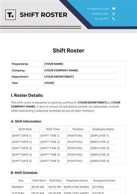 Shift Vs Roster