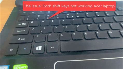 shift key not working acer laptop