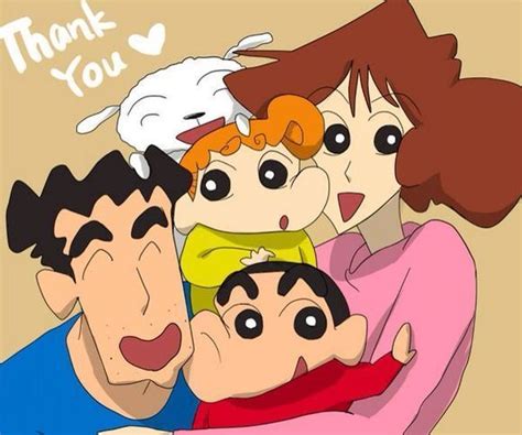 shin chan and his family