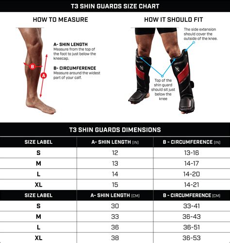 Shin Guard Sizing