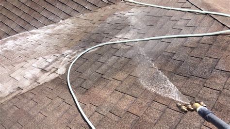 shingle roof pressure washing