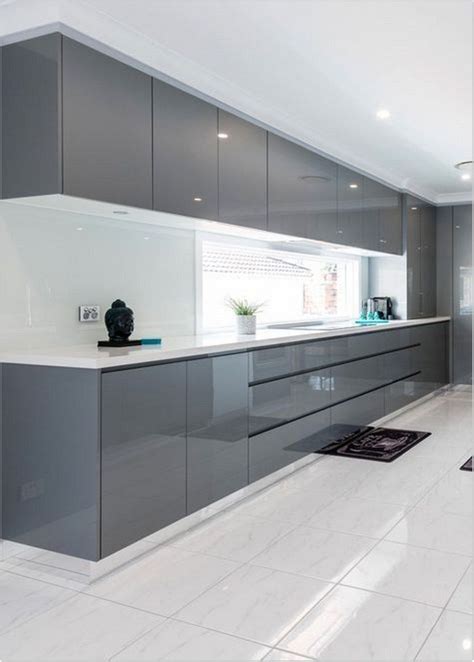 Shiny Grey Kitchen