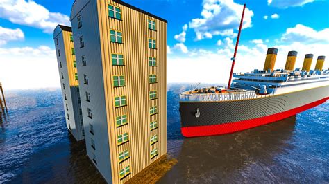 ship crash into building