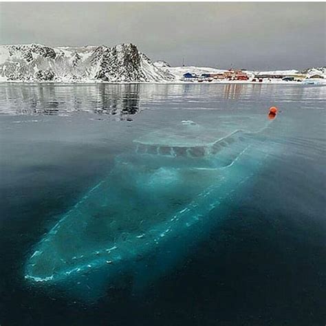 ship found in iceberg