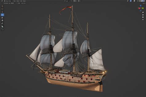 Ship Model Blender