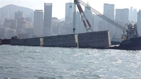 ship sunk in hong kong harbor