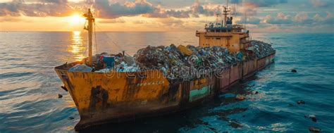 Ship Transporting Garbage