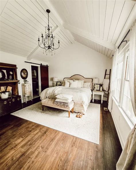 Shiplap Ceiling With Beams