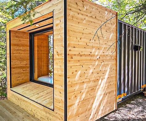 The Lily Pad a cozy cabin made from a shipping container that's