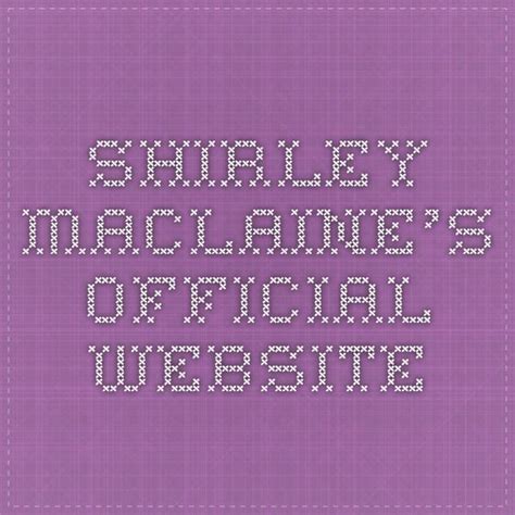 shirley maclaine official website