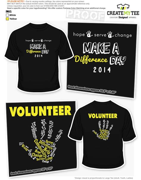 shirts for fundraising design