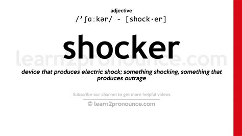shocker definition in dictionary