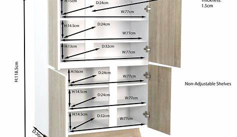 Shoe Cabinet Dimensions