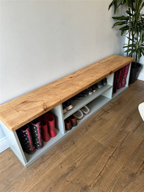 Shoe Boot Storage Bench