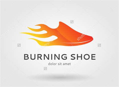 shoe logos with fire