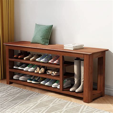 Shoe Rack Entryway Bench