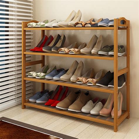 shoe rack with shelf