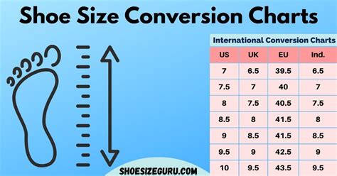 Shoe Size Chart Centimeters