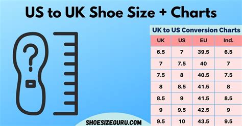 Shoe Size Comparison Chart Uk Us