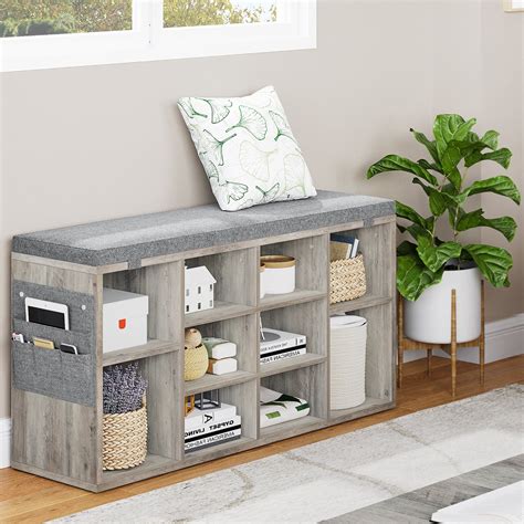 Shoe Storage Cube Bench