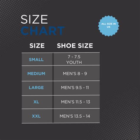 Shoe Tree Size Chart
