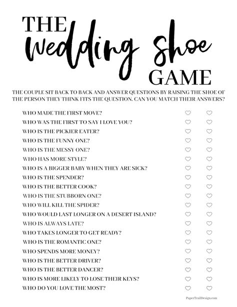 19+ Shoe Wedding Game
