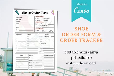 Shoes Order Form Template JotForm