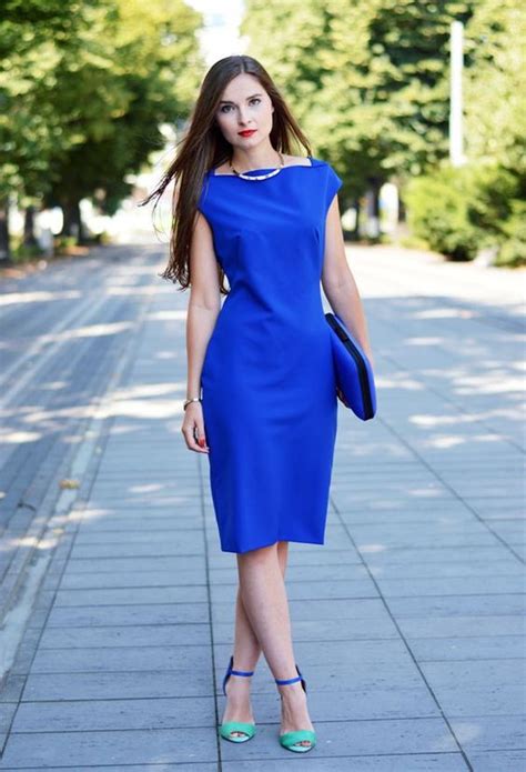What Color Shoes with Light Blue Dress Pastel Blue Dress Outfit KEMBEO