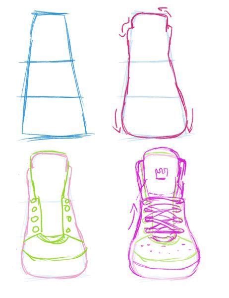 Shoes Drawing Facing Forward