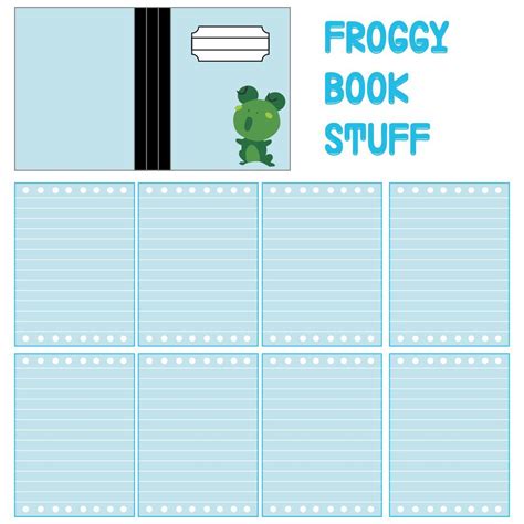Shofi Diary Printable Froggy Stuff