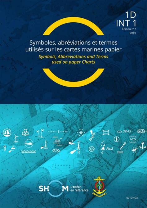 Ouvrage 1D Symboles et termes de cartes Marines Picksea SHOM sur
