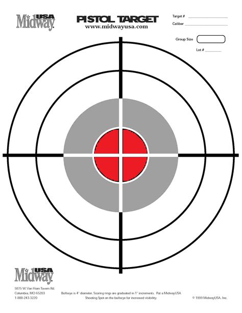 Shooting Range Free Printable