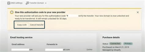 shopify domain authorization code