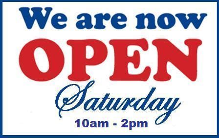 shops open on saturday