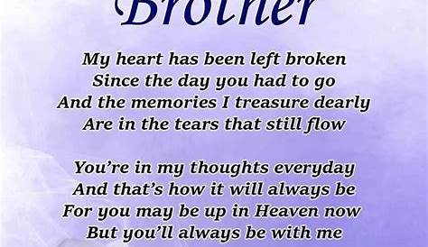 Short Death Poems For Brothers Personalized Brother Memorial Flag Loss Of Brother