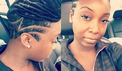 Short Hair Style With Goddess Locs Shave Sides Dreads d Side styles