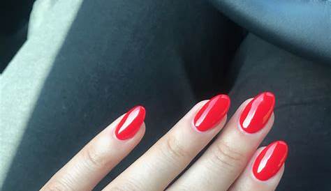 Short Red Acrylic Nails The Best For 2023 Cute Manicure