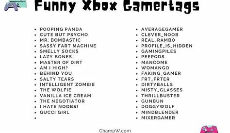 Short Unique Gamertags 250+ Funny Xbox That Are Stylish And Cool