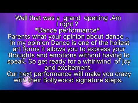 short anchoring script for annual function in school in english