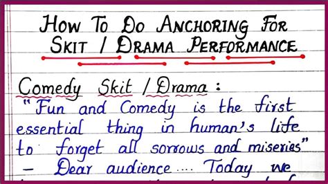 short anchoring script for cultural programme in school
