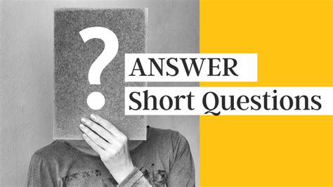 short answer questions examples pte