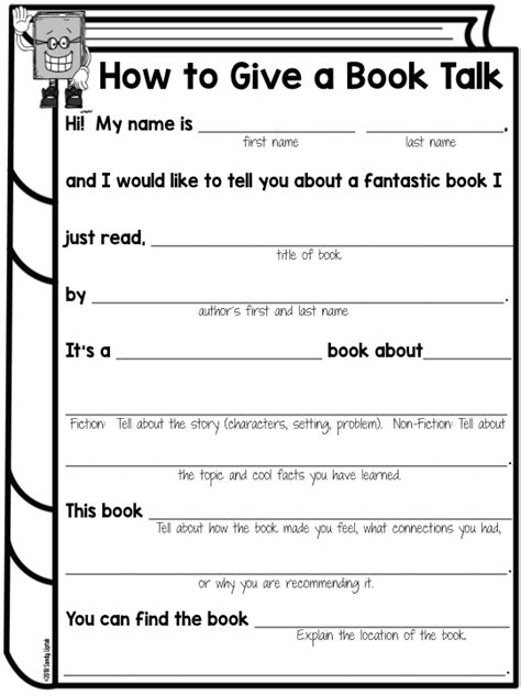 short book talk examples for students
