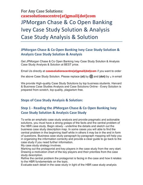 short case study with solution pdf