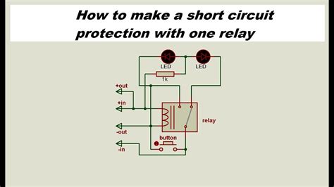 Short Circuit Protection Using Relay
