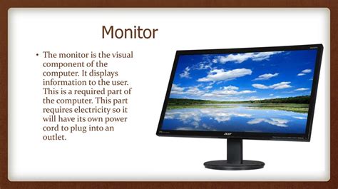 Short Definition For Computer Monitor
