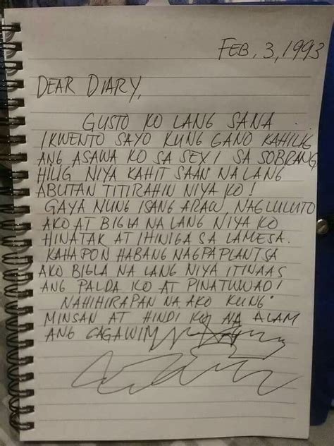 short diary examples for students tagalog