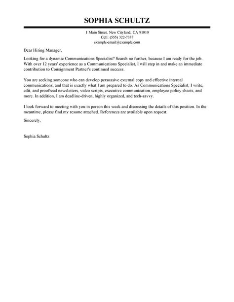 short email to hiring manager example