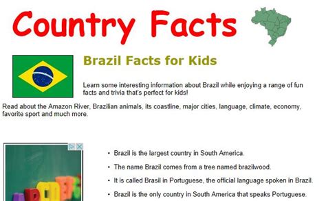 short facts about brazil